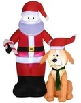 Outsunny - aufblasbarer Weihnachtsmann - 157 cm