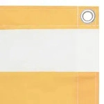 vidaXL Balkonschirm Wei&szlig; und Blau 90x600 cm Oxford-Stoff Modell Patio Supreme
