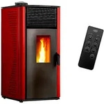 Luft- Pelletofen Anita 12 kW Sannover Bordeaux