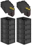 PROREGAL SuperSparSet 10x Eurobox NextGen Grip mit Scharnierdeckel & gelben