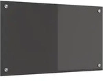 vidaXL K&uuml;chenr&uuml;ckwand Dunkelgrau 70 x 40 cm Geh&auml;rtetes Glas