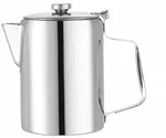 HENDI Kaffee-/Teekanne mit Klappdeckel 1,4L, ⌀126x(H)185mm