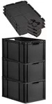 PROREGAL SuperSparSet 3x Eurobox NextGen Grip mit Scharnierdeckel & schwarzen