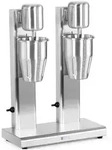 Royal Catering Milchshaker - doppelt - 2 x 1 L - 15.000 U/min - Edelstahl
