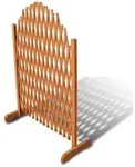 vidaXL Spalierzaun Massivholz 180x100 cm