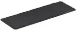 Relaxdays Schieferplatte 6er Set, l&auml;ngliche Servierplatten aus Schiefer, Servieren &
