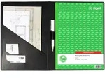 Sigel Einband f&uuml;r Formularb&uuml;cher A4hoch Kunststoff Lederoptik schwarz matt.