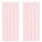 vidaXL Voile Vorh&auml;nge mit Schlaufen 2 Stk. Hellrosa 140x260 cm