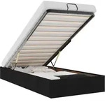 vidaXL Ottoman-Bett ohne Matratze Schwarz 90x190 cm Stoff