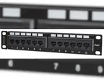 Intellinet 720748 Intellinet 10" Patchpanel 1HE 12-Port Cat6 UTP schwarz