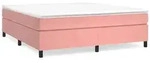 vidaXL Bettgestell Rosa 160x200 cm Samt