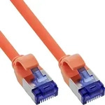InLine&reg; Patchkabel Slim, Cat.6A, S/FTP, TPE (LSZH) flexibel, PoE, orange, 30m