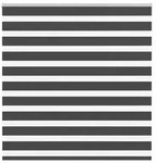 vidaXL Doppelrollo Schwarz 145x150 cm Stoffbreite 140,9 cm Polyester