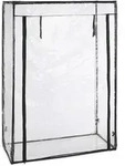 Relaxdays Tomatengew&auml;chshaus, PVC-Folie, HBT 150 x 100 x 50 cm, begehbar,