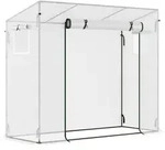 Outsunny - Gew&auml;chshaus - 200L x 76B x 150/168H cm - wei&szlig;