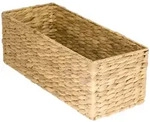 HMF Aufbewahrungskorb passend f&uuml;r KALLAX halbes Fach, Korb geflochten aus