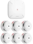 X-Sense FS61 RF-Rauchmelder-Set mit Basisstation SBS50 und 6x Smart-Rauchmelder