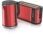 Arendo Fr&uuml;hst&uuml;cksset, Wasserkocher ELEGANT 1,5L, 2 Scheiben Toaster Langschlitz,