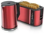 Arendo Fr&uuml;hst&uuml;cks-Set 2-teilig, 4-Scheiben Langschlitztoaster + Wasserkocher...