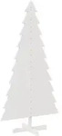 vidaXL Weihnachtsbaum zum Schm&uuml;cken Wei&szlig; 180 cm Massivholz Kiefer