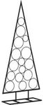 vidaXL Metall-Weihnachtsbaum f&uuml;r Dekorationen Schwarz 125 cm