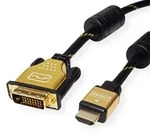 ROLINE GOLD Monitorkabel DVI (24+1) - HDMI, ST/ST, 2 m