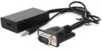 VALUE Adapterkabel VGA+Audio zu HDMI, 0,15 m