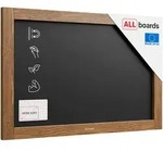 ALLboards Magnetische Kreidetafel 60x40 cm, Holzrahmen