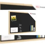 ALLboards Magnetische Kreidetafel 60x40 cm, Naturholzrahmen
