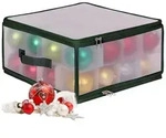 Relaxdays Weihnachtskugel Aufbewahrungsbox, 32 Kugeln, HxBxT: 18x36x36 cm,