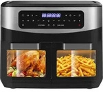 Hei&szlig;luftfritteuse 2 kammern Airfryer 12L | 2600W Heissluftfriteuse XXL mit