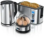 Arendo Fr&uuml;hst&uuml;cksset, Wasserkocher 1,5l, 4-Scheiben Langschlitztoaster, 7er