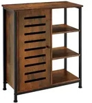 tectake Sideboard 71x32x82cm Industrial Holz Dunkel, Rustikal