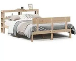 vidaXL Massivholzbett ohne Matratze 140x200 cm Kiefernholz