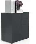 VCM Dalosa4 Sideboard 2 T&uuml;ren 2 Schubladen anthrazit.