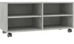 vidaXL TV-Schrank mit Rollen Betongrau 90x35x35 cm Holzwerkstoff