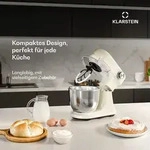 Klarstein Bella Evo K&uuml;chenmaschine | Planetarisches R&uuml;hrsystem | 3 R&uuml;hraufs&auml;tze 
