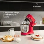 Klarstein Bella Evo K&uuml;chenmaschine | Planetarisches R&uuml;hrsystem | 3 R&uuml;hraufs&auml;tze 