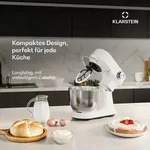 Klarstein Bella Evo K&uuml;chenmaschine | Planetarisches R&uuml;hrsystem | 3 R&uuml;hraufs&auml;tze 