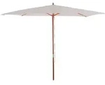 Mendler Sonnenschirm Florida, Gartenschirm Marktschirm, &Oslash; 3m Polyester/Holz ~ creme