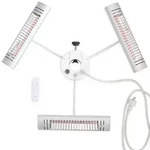 VASNER Umbrella X30 Schirm Heizstrahler Silber 3000 Watt f&uuml;r Sonnenschirm mit