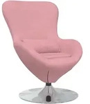 vidaXL Eiersessel Rosa 63 x 73 x 90 cm Samt