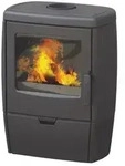Gusskaminofen Plamen Alberto, schwarz, raumluftunabh&auml;ngig - 8,6 kW