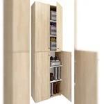 VCM Schuhschrank Lona Sonoma-Eiche H. 220 x B. 70 x T. 40cm