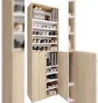 VCM Schuhschrank Lona Sonoma-Eiche H. 220 x B. 70 x T. 40cm