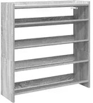 vidaXL Schuhregal Grau Sonoma 80x25x81 cm Holzwerkstoff