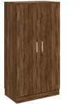 vidaXL Schuhschrank Braun Eichen-Optik 55x35x108 cm Holzwerkstoff