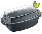 Berndes Aluguss-Unibr&auml;ter mit Glasdeckel 32 x 21 cm, Aluguss, PFAS-frei -...
