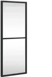 vidaXL Wandspiegel Schwarz 20x50 cm Rechteckig Eisen