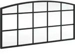 vidaXL Wandspiegel Schwarz 60x30 cm Gew&ouml;lbt Eisen